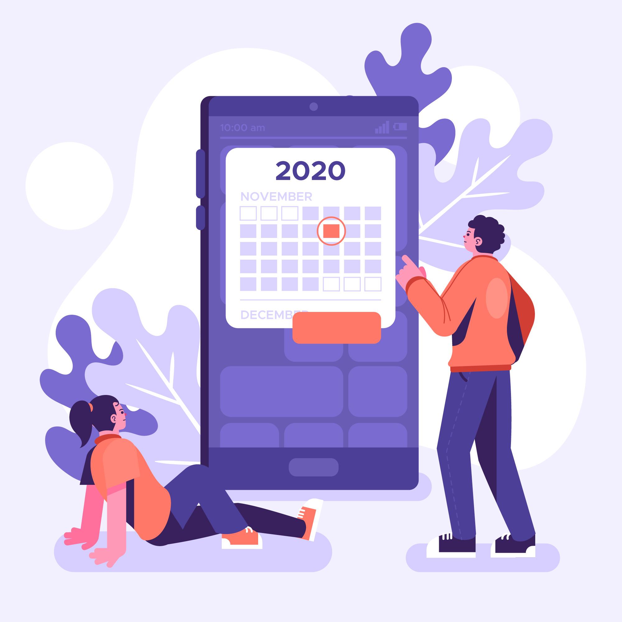 people-and-calender